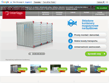 Tablet Screenshot of kontenerymagazynowe.pl